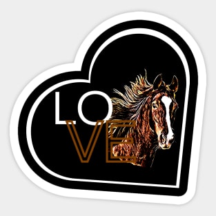 HORSE LOVE Sticker